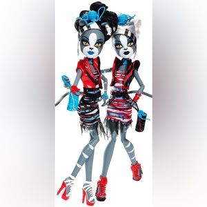 Monster High Zombie Shake Meowlody and Purrsephone Dolls